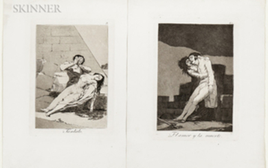 Francisco José de Goya y Lucientes (Spanish, 1746-1828) Two Plates from Los Caprichos