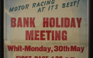 A Goodwood Bank Holiday Meeting Whit Monday 30 May race poster