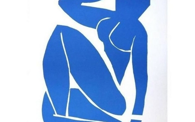 Henri Matisse - Blue Nude Sitting - Signed Lithograph