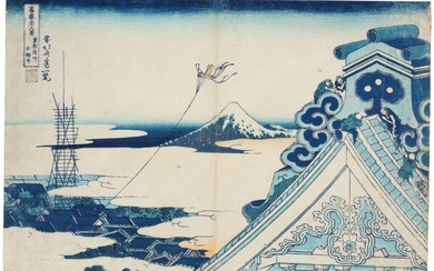 KATSUSHIKA HOKUSAI (1760–1849), EDO PERIOD, 19TH CENTURY | HONGAN-JI TEMPLE AT ASAKUSA IN EDO (TÔTO ASAKUSA HONGAN-JI)