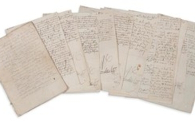LOUIS XII (1462-1515) 9 lettres signées «Loys»,…