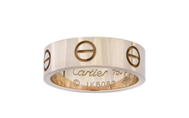 A ‘Love’ ring, by Cartier The polished band...
