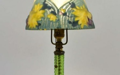 PAIRPOINT PUFFY REVERSE PAINTED TABLE LAMP