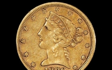 A United States 1880 Liberty Head $5 Gold Coin