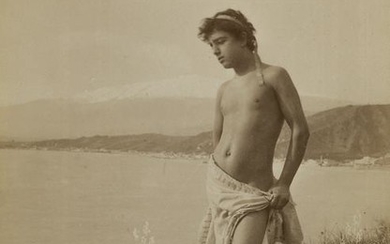 WILHELM VON GLOEDEN (1856–1931) Boy with cloth