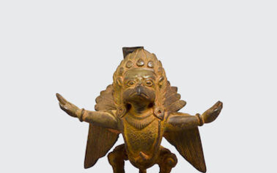 A copper alloy figure of Garuda