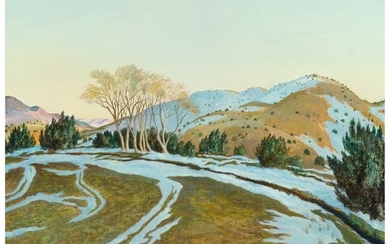 67005: Peter Hurd (American, 1904-1984) Winter Tracks A
