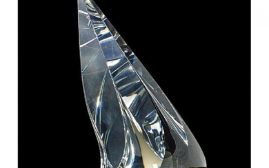 CHRISTOPHER RIES (b. 1952) Carved crystal sculpture