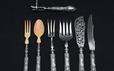 7 PC. CONTINENTAL STERLING SERVING SET
