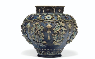 A RARE FAHUA JAR, GUAN, MING DYNASTY (1368-1644)