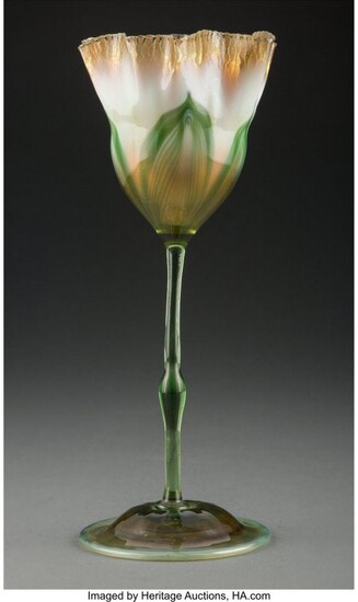79005: Tiffany Studios Favrile Glass Floriform Vase, ci