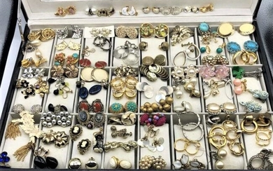 [9] Ninety Assorted Pairs of Clip On Earrings