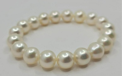 9x9.5mm Bright Akoya pearls - Bracelet