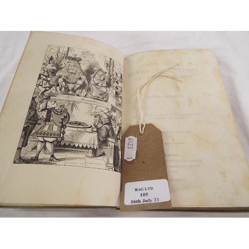 A 1901 Peoples Edition 'Alice's Adventures in Wonderland' by...