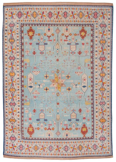 A BIKANER COTTON DHURRIE, RAJASTHAN, NORTH INDIA, EARLY 20TH CENTURY