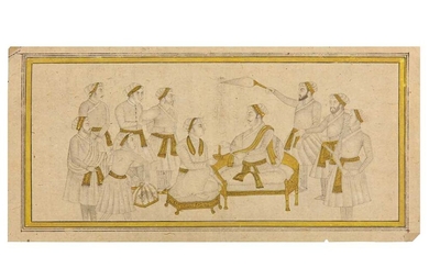 A COURTLY GATHERING Northern India, late 19th century