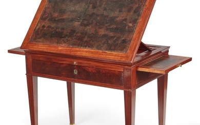 A Directoire mahogany architect's table