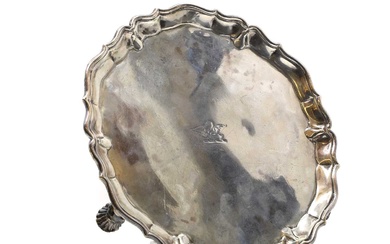 A George II silver salver