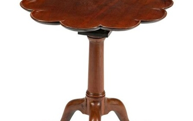 A George III Carved Mahogany Supper Table Height 28 x