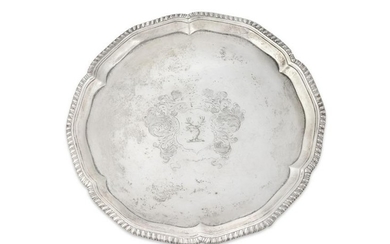 A George III Silver Waiter Height 1 1/4 x diameter 8