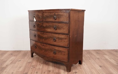 A George III mahogany bowfront chest of drawers