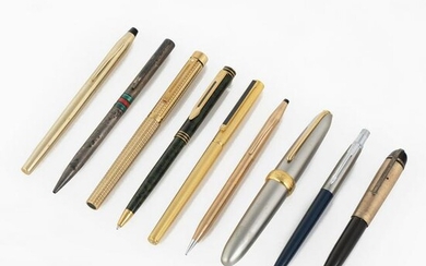 A Group of Nine Ballpoint Pens