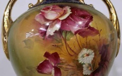 A LATE VICTORIAN URN VASE