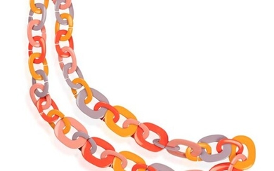 A LONG 'DUNCAN' NECKLACE, BY HERMÈS, CIRCA 2015 Composed of...