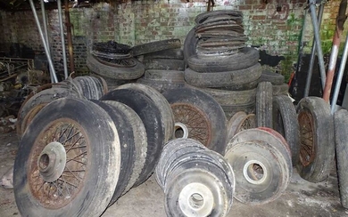 A Large Quantity of Rolls-Royce Wheels, Tyres, Hubcaps and Spare Wheel Covers Offered With No Reserve