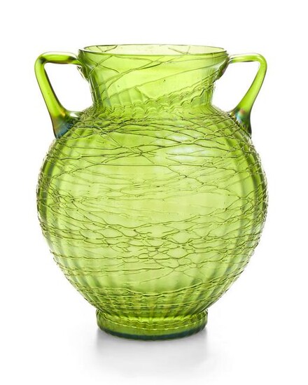 A Loetz iridescent glass vase