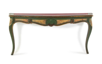 A Louis XV Style Painted Console Table