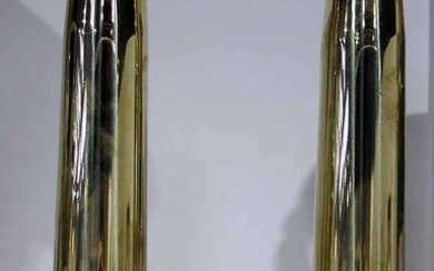 A PAIR OF TRENCH ART VASES