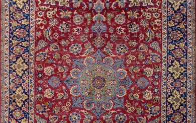 A Persian Hand Knotted Najafabad Carpet, 399 X 277