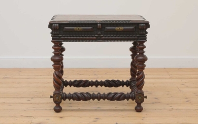 A Portuguese colonial rosewood table