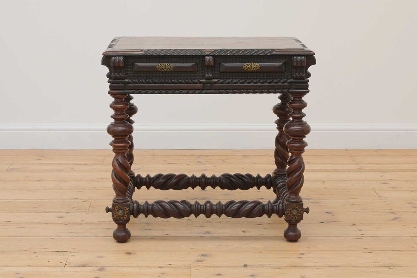 A Portuguese colonial rosewood table
