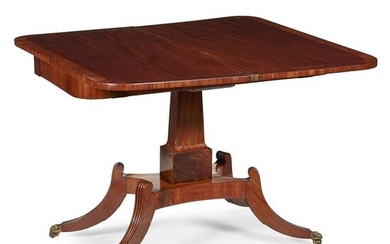 A SCOTTISH REGENCY MAHOGANY SUPPER OR GAMES TABLE