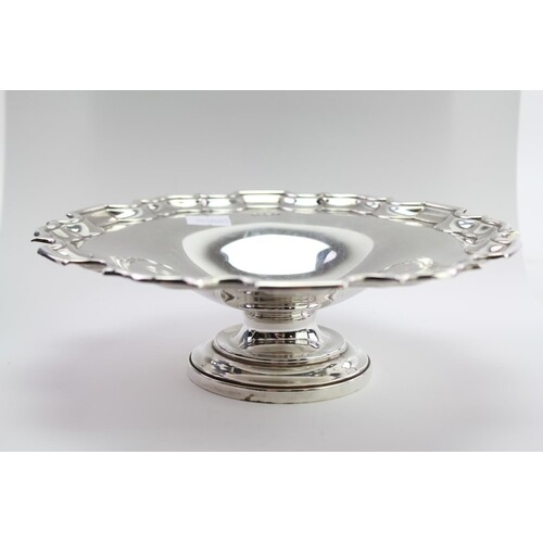 A Silver Pie Crust Edged Chippendale bordered Dish. Sheffiel...