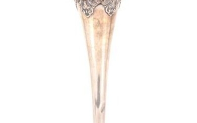 A Sterling Trumpet Vase by Redlich