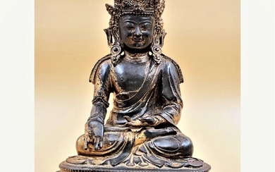 A Very Fine 16th Century Bronze Buddha Ming Dynasty