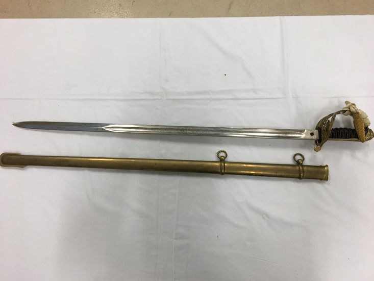 A Victorian pattern officers sword and sheath