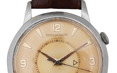 A gentleman's Jaeger-Le-Coultre stainless steel Memovox wristwatch