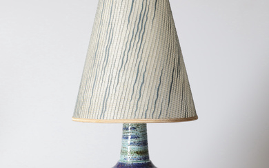 A glazed earthenware table lamp, Bitossi, Italy, 1960/70's.