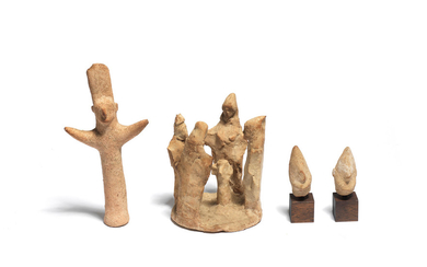 A group of four Cypriot terracotta figures