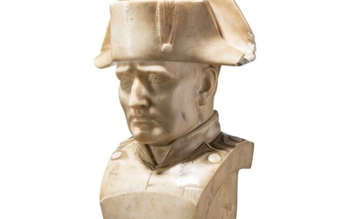 A large bust of Napoleon with bronze eagle, 19th/20th century