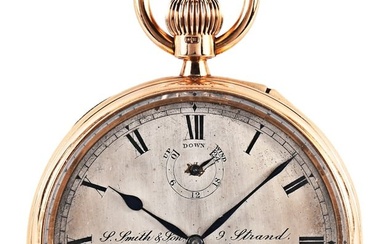 A late 19th century one minute tourbillon with Kew Certificate by S. Smith & Son