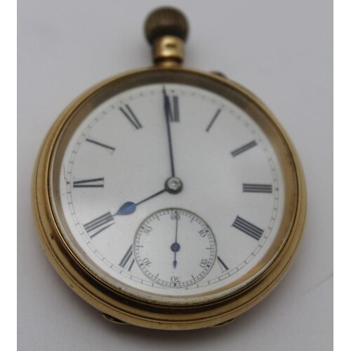 A late Victorian gentlemen's 18ct gold cased pocket watch, t...