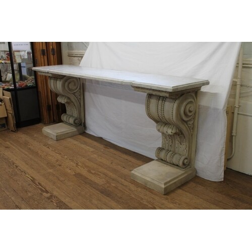 A massive late 18th century Console table. Of architectural ...