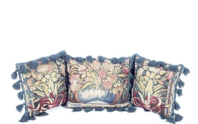A pair of cushions of tapestry 17th century, French