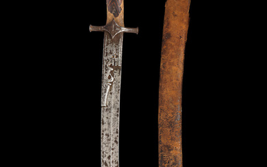 A rare Ilkhanid or Timurid steel sword Central Asia, 13th/...