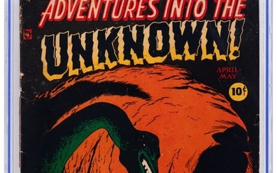 ADVENTURES INTO THE UNKNOWN #4 * Reptile Cover * Had By Ads